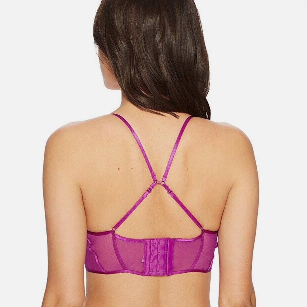 Free People Bra Small Orchid Crush Mesh Triangle Purple Bralette